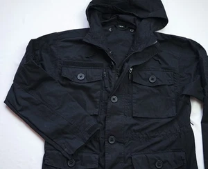 Sarma Windproof Smock Jacket mens Military Hooded Coat top size L Large Long - Picture 1 of 14