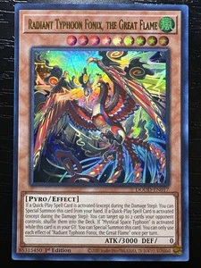 Radiant Typhoon Fonix, The Great Flame - casi nuevo - DOOD-EN017 - ultra raro - Imagen 1 de 2