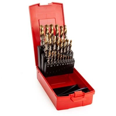 Dormer A002 HSS Dose Beschichtet Spitze Bohrer Bit Set 1-13mm (25 Teile) - Bild 1 von 4