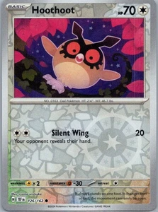 Pokemon Hoothoot SV05: Temporal Forces 126/162 Near Mint NM Reverse Holo - Picture 1 of 2