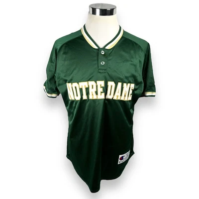 Camisa de tiro vintage Notre Dame Champion baloncesto calentamiento para hombre 42 verde EE. UU. Foto 1 de 4
