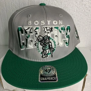 Cappello Boston Celtics 47 marca Hardwood Classics berretto snapback cappello grigio tesa verde - Foto 1 di 12