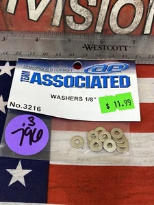 TEAM Associated 3216 WASHERS 1/8” NEW USA SHIPPED - Picture 1 of 3