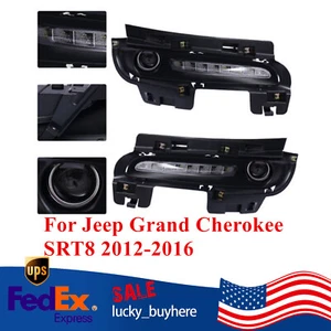 1 Pair LED DRL Daytime Running Fog Lights For Jeep Grand Cherokee SRT8 2012-2016 - Bild 1 von 13