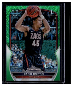 Rasir Bolton 2022-23 Bowman University Chrome 1st Green Shimmer Refractor /99 SP - Picture 1 of 2
