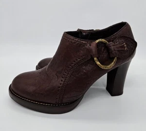 Henry Beguelin Women's Pumps Sz 7 US Soft Brown Leather Almond Toe Shoes - Italy - Picture 1 of 19