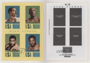 2014 Golden Age Star Stamps Jack Johnson John L Sullivan Joe Louis Frazier #19