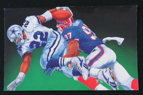 1993 Super Bowl XXVII Dallas Cowboys Buffalo Bills NFL Football Robley Post Card Cover