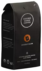 Kicking Horse Coffee Grizzly Claw Dark Roast Ground 10 oz Organic Fairtrade - Picture 1 of 12