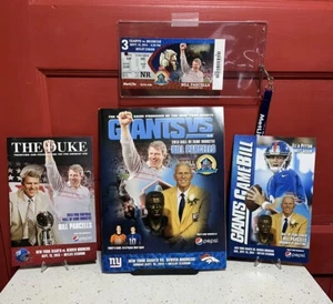 NFL NY Football Giants Bill Parcels HOF Inductee Programs Sept 15, 2013 Manning - Bild 1 von 13