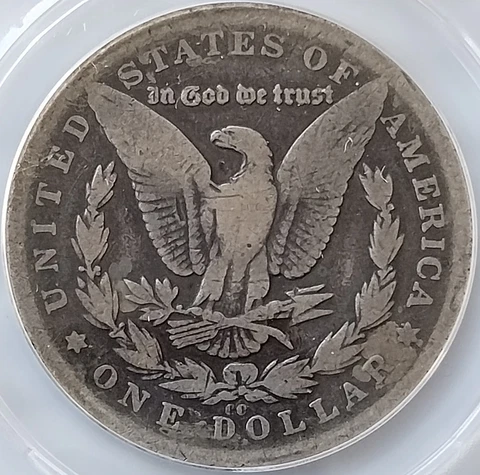 1879-CC Capped Die Morgan Silver Dollar - About Good AG3 - Carson City LOWBALL! Cover
