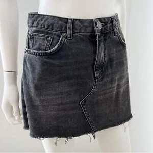 BDG Urban Outfitters Nordstrom Denim-Minirock schwarz roher Saum Small - Bild 1 von 6