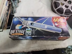 On-Stage Karaoke Mic 600 Songs Plus A Duet Mic In Box JAPANESE VERSION - Picture 1 of 15