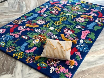 Powder Room Romance Was Born Designer Area Rug Hand tufted Rug For Any Room. - Image 1 of 4