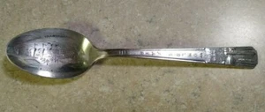 1939-1940 NEW YORK WORLDS FAIR SILVER PLATED MARINE TRANSPORTATION 6'' SPOON VG - Picture 1 of 4