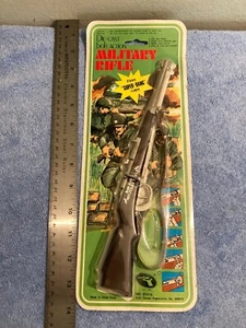 NOS VINTAGE 11” BOLT ACTION MILITARY RIFLE SUPER BANG TOY DIE CAST HONG KONG - Picture 1 of 9