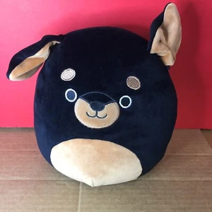 Squishmallow Mateo The Rottweiler 8" Plush Kellytoy Black - Picture 1 of 7