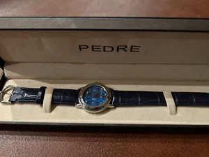 Brand New Pedre Watch In Box- Save The Children Collection Leather Strap - Picture 1 of 2