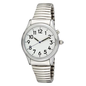 Men's SILVER Time Optics Talking Alarm Low Vision Watch - Picture 1 of 1