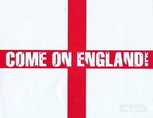 2 x COME ON ENGLAND - Double Sided Window Stickers - Football Rugby Team Support - Picture 1 of 1