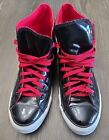 Converse All Star Chuck Taylor Black Patent Leather Shoes Men's 9.5 Women's 11.5