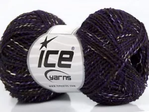 ICE Yarns Sale Winter lila, braun, weiß - Bild 1 von 3