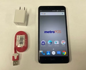 ZTE ZMAX Pro Z981 - 32GB-Black (MetroPCS ONLY)Smartphone Fully Functional Tested - Picture 1 of 5