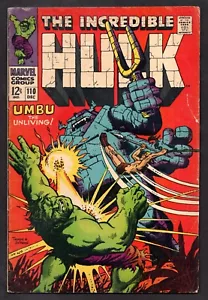 The Incredible Hulk #110 Silver Age 1968 VG 4.0 - Bild 1 von 2