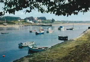 CARTE POSTALE . BRETAGNE . LE BAS - POULDU . LE PORT . NEUVE . années 70. - Picture 1 of 1