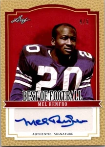 2012 Leaf Best of Football MEL RENFRO Dallas Cowboys AUTO Insert 4/5 - Picture 1 of 2