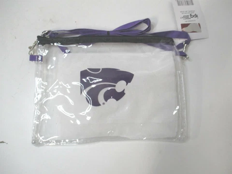 IPG Team Sports 7" x 9-3/4" Kansas State Wildcats Stadium Approved Clear Bag Cover