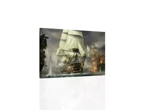 Sea Battle - CANVAS OR PRINT WALL ART - Picture 1 of 2