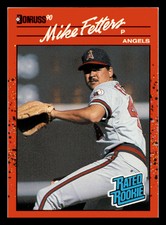 1990 Donruss Mike Fetters Rated Rookie RC California Angels #35 Centered Mint
