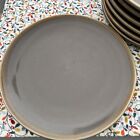 Olympia Kiln Coupe Plate.  178mm Diameter Smoke Brown Glazed.  Pack of Six