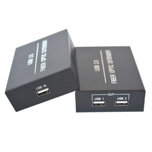 Extensor USB2.0 sobre convertidor de fibra óptica SC SM 20Km para escáner impresora de disco U - Imagen 1 de 6