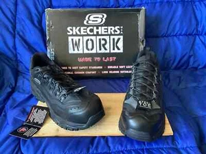 Skechers Work  Men's Size 12  Steel Toe Oil and Slip Resistant Work Shoes NEW - Picture 1 of 10