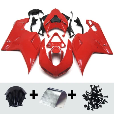 Red Fairing Kit For Ducati 1098 848 1198 2007-2012 Plastic Injection Bodywork - Изображение 1 из 4