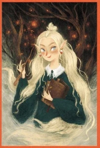 Russian postcard to HARRY POTTER book Luna Lovegood - Picture 1 of 1