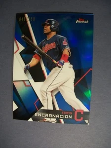 EDWIN ENCARNACION 2018 Topps Finest Blue Refractors #57 Indians /150 - Picture 1 of 1