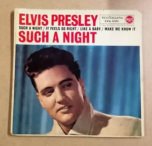 Elvis Presley "Such a Night" original Italian pressing 7"EP vinyl 45 - Foto 1 di 8