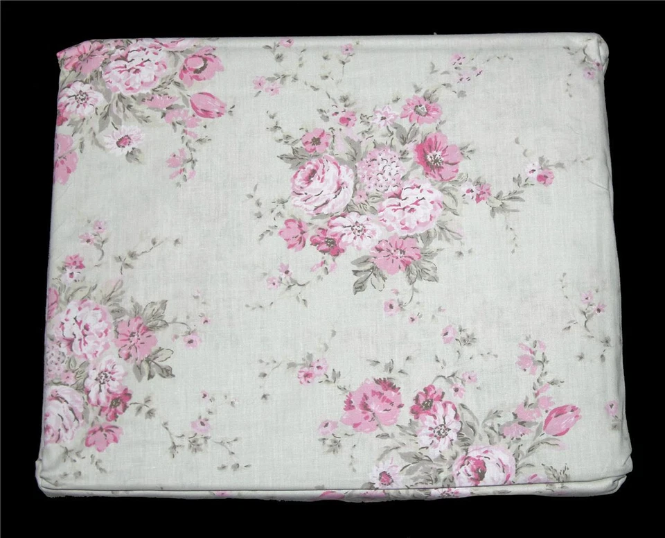 Juego de sábanas 4 piezas Rachel Ashwell Shabby Chic rosa floral arcilla pálida beige Queen NUEVO EN PAQUETE Foto 1 de 1