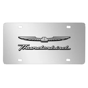 Ford Thunderbird 3D Mirror Chrome Stainless Steel License Plate - Picture 1 of 5