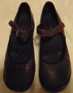 Women's Clark Privo Mules Mary Jane Mules Size 7.5 M Brown Leather Shoe's Flats - Picture 1 of 7
