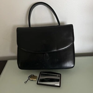 Herbert Bienen Black Handbag Small. Vintage - Picture 1 of 13