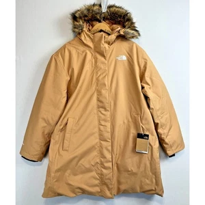 THE NORTH FACE Womens 3X Arctic Parka 600 Fill Goose Down Faux Fur Hood Coat - Picture 1 of 15