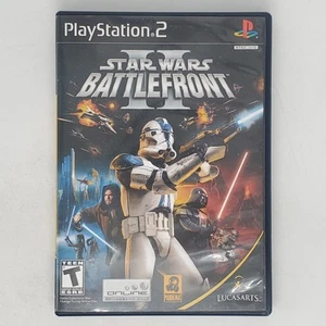 Star Wars Battlefront II 2 Playtstation 2 CIB con manual y tarjeta de registro - Imagen 1 de 5