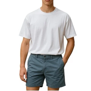 Original Penguin Gray Wash 9” Inseam Chino Bermuda Golf Preppy Shorts Size 28 - Picture 1 of 6