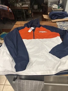 Chaqueta PARA HOMBRES NFL Denver BRONCOS ligera 1/4 cremallera con capucha XXL NUEVA CON ETIQUETAS - Imagen 1 de 7