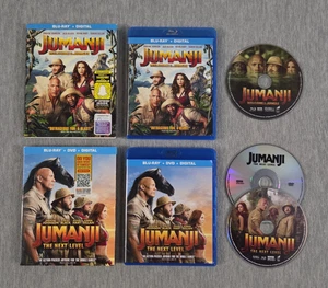 Jumanji Welcome To The Jungle + The Next Level Blu-ray DVD Slipcover (NO CODES) - Picture 1 of 5