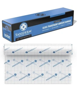 Saniderm Original Tattoo Aftercare Bandage Personal Roll 10.2 in x 2 yd - Picture 1 of 7
